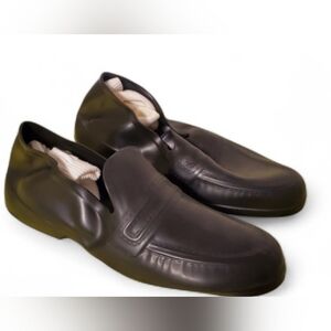 TOTES Men’s Rubber Loafer Overshoes Rain Galoshes Made in USA. Black. Size 11